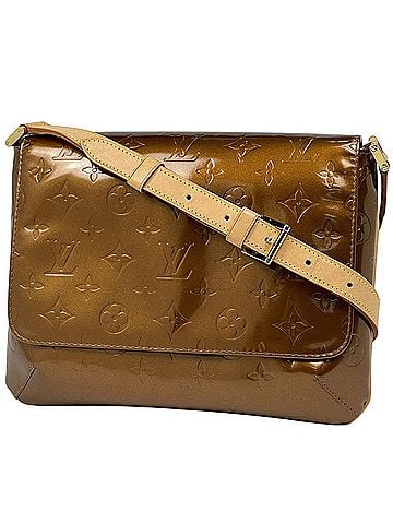 Louis Vuitton Louis Vuitton Thompson Street Enamel Shoulder Bag, Monogram Vernis, Bronze, M91124, Women's (view 1)