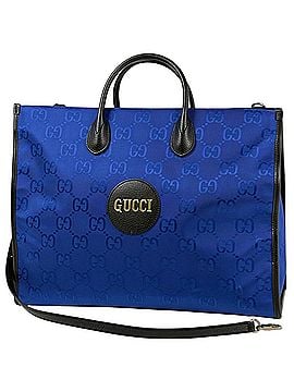 Gucci Gucci Off the Grid 2-Way Tote Bag, Nylon, Blue/Black, 630353, Women's (view 1)
