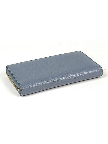 Gucci Gucci GG Marmont Round Zip Long Wallet, Double G Leather, Blue, 456117, Women's (view 2)