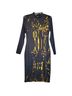 Prabal Gurung Floral Black Yellow Cocktail Dress Size M - photo 1