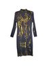 Prabal Gurung Floral Black Yellow Cocktail Dress Size M - photo 2