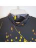 Prabal Gurung Floral Black Yellow Cocktail Dress Size M - photo 8