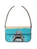 STAUD Print Blue Shoulder Bag One size - photo 1