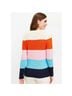 Loft 37 Stripes Multi Color Pullover Sweater Size S - photo 5