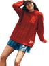DAMSON MADDER Camo Red Wool Sweater Size 6 - photo 1