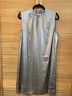 H&M 100% Polyester Silver Casual Dress Size M - photo 3