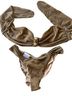 Beach Bunny Gold Two Piece Swimsuit Size L - photo 1