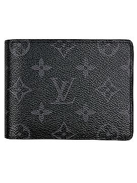 Louis Vuitton Louis Vuitton Portefeuille Multiple Billfold Card Holder Bi-fold Wallet Monogram Eclipse Black M61695 Men's (view 1)
