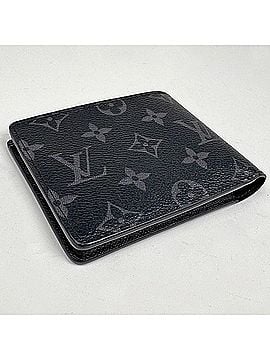 Louis Vuitton Louis Vuitton Portefeuille Multiple Billfold Card Holder Bi-fold Wallet Monogram Eclipse Black M61695 Men's (view 2)