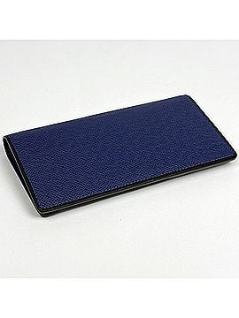 Louis Vuitton Louis Vuitton Portefeuille Brazza Long Wallet, Taiga Leather, Cobalt (Blue), M30559, Men's (view 2)