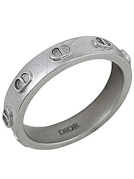 Christian Dior Christian Dior logo ring CD ring, approximately 925 sterling silver, women's. (view 1)