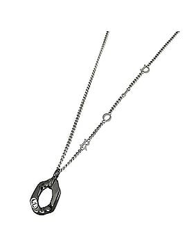 Christian Dior Christian Dior Logo Necklace, Contrast Silver, Women's (view 1)