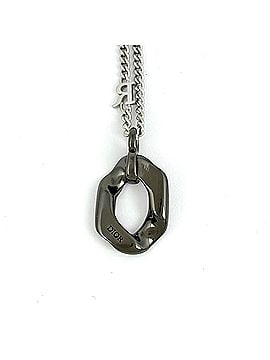 Christian Dior Christian Dior Logo Necklace, Contrast Silver, Women's (view 2)