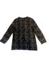 Talbots 100% Wool Animal Print Black Brown White Pullover Sweater Size M - photo 1