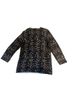 Talbots 100% Wool Animal Print Black Brown White Pullover Sweater Size M - photo 2