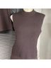 St. John Solid Brown Casual Dress Size S - photo 5