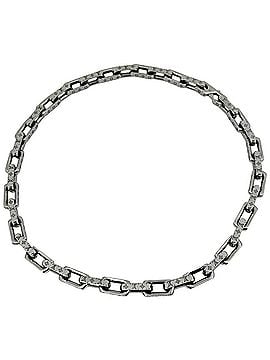 Louis Vuitton Louis Vuitton Monogram Chain Necklace, Metal, Silver, Men's (view 1)