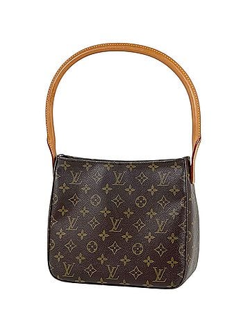 Louis Vuitton Louis Vuitton Looping MM Shoulder Bag, Monogram Brown, M51146, Women's (view 1)