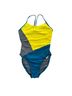 TYR Solid Blue Yellow One Piece Swimsuit Size XL - photo 1
