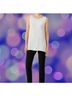 Eileen Fisher 100% Silk White Sleeveless Blouse Size M - photo 5