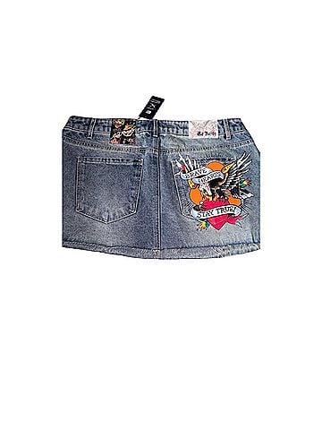 Ed Hardy Denim Skirt (view 2)