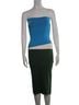 STAUD Color Block Blue Green White Casual Dress Size XS - photo 1