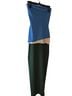 STAUD Color Block Blue Green White Casual Dress Size XS - photo 2