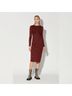 Walter Baker Leopard Print Burgundy Gray Yellow Cocktail Dress Size XS - photo 8