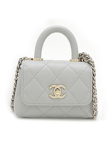 Chanel Chanel Coco Handle 11.5 Micro Women's Handbag AP4245 Caviar Skin Gray (view 1)