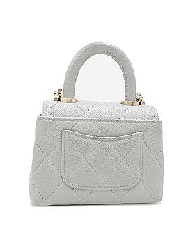 Chanel Chanel Coco Handle 11.5 Micro Women's Handbag AP4245 Caviar Skin Gray (view 2)