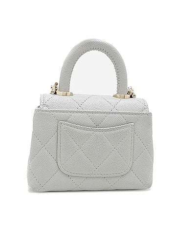 Chanel Chanel Coco Handle 11.5 Micro Women's Handbag AP4245 Caviar Skin Gray (view 2)