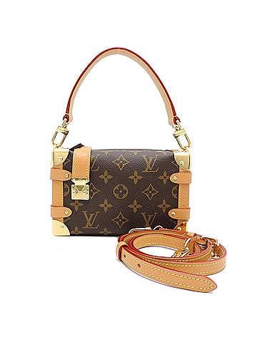 Louis Vuitton Louis Vuitton Side Trunk PM Women's Handbag M46815 Monogram Brown (view 1)