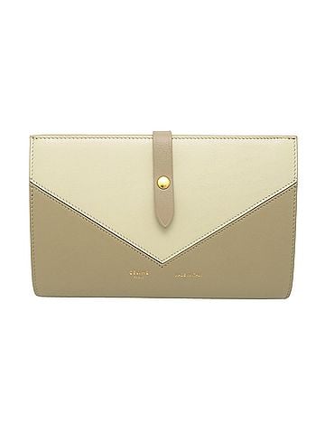 Céline Celine Envelope Wallet, Women's Long Leather, Beige (view 1)
