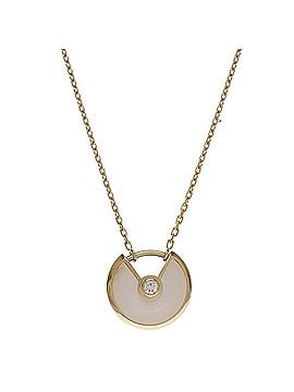 Cartier Cartier Amulette de XS Mother-of-Pearl 1P Diamond Women's Necklace B3047100 750 Yellow Gold White (view 1)