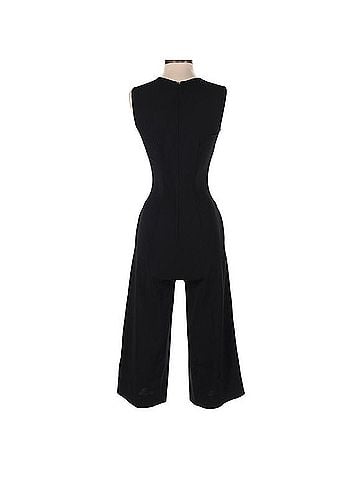 St. John Split V-Neck Wide Leg Jumpsuit Dress Pants (view 2)
