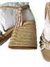 Schutz Stripes Multi Color Tan Heels Size 6 - photo 2