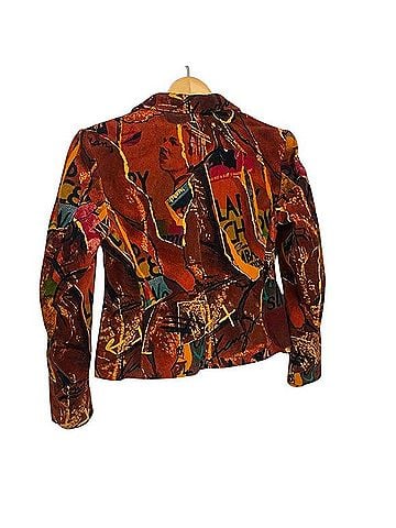Kenzo Jeans 90s Velvet Collage Print Jacket Great Wave Hokusai Jacket (view 2)