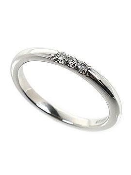 Tiffany & Co. TIFFANY&amp;Co. Tiffany &amp; Co. Pt950 Platinum Classic Band 3-Diamond Ring (2.8g) for Women (view 1)