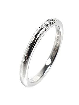 Tiffany & Co. TIFFANY&amp;Co. Tiffany &amp; Co. Pt950 Platinum Classic Band 3-Diamond Ring (2.8g) for Women (view 2)