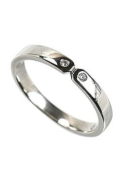 Hermès HERMES Everkelly Ring, Platinum 950, H119861B 00049, 0.01ct Diamond, 49cm, 3.3g, Women's (view 1)
