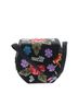 Avani Floral Black Multi Color Satchel One size - photo 1