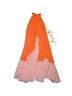 Saloni 100% Polyester Color Block Orange Pink Cocktail Dress Size 4 - photo 3