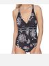 Athena Black White Red One Piece Swimsuit Size M - photo 4