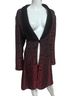 J.R. Nites by Caliendo Floral Red Black Jacket Size 14 - photo 1