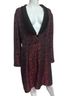 J.R. Nites by Caliendo Floral Red Black Jacket Size 14 - photo 2