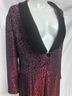 J.R. Nites by Caliendo Floral Red Black Jacket Size 14 - photo 3