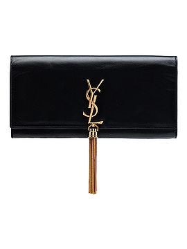 Saint Laurent Smooth Calfskin Cassandre Tassel Clutch (view 1)
