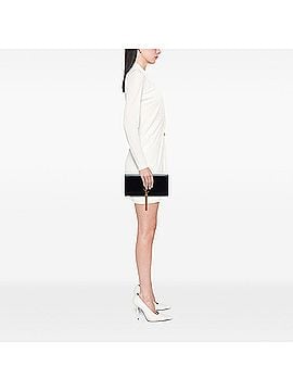 Saint Laurent Smooth Calfskin Cassandre Tassel Clutch (view 2)