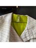Soia & Kyo Checkered-gingham Tan White Coat Size L - photo 4