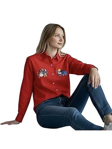 Disney Winnie The Pooh Long Sleeve Button-Down Shirt (view 1)
